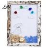 Creative Home Decoration Sea Glass Picture Frame with Puppy/Cat and Shell Beach Theme Ornament Handmade Artistic Photo for Living Room Wall Decor &
