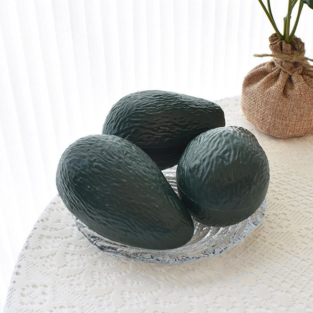 6 штук Искусственная модель авокадо Реалистичная пластиковая текстура авокадо Подходит для ресторанной витрины и фотосессии