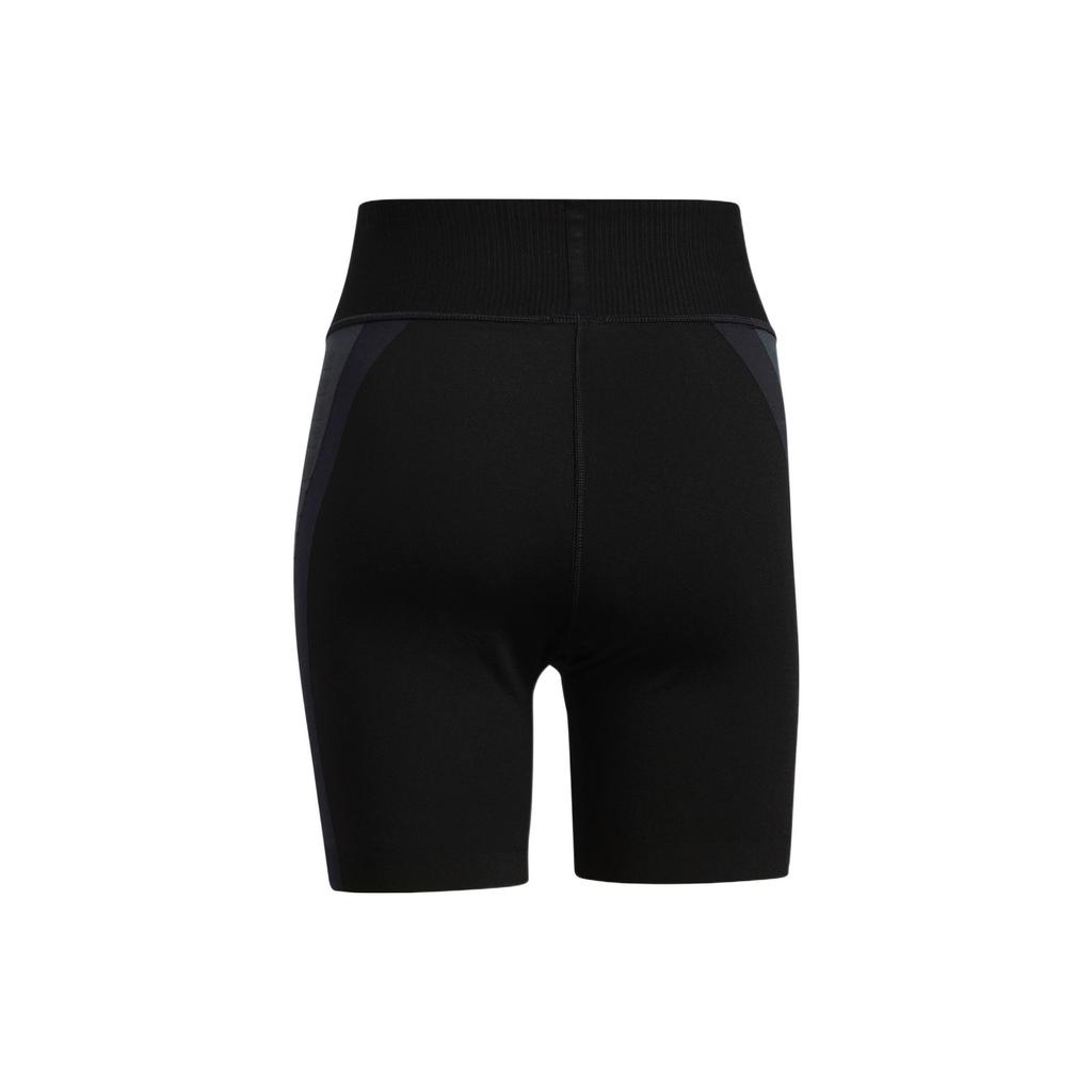 Adidas Spliced Logo Slim Fit Sports Cycling Fitness Shorts Women Shorts Black GL8519