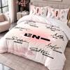 ENHYPEN 3Pcs Bedding Set Duvet Cover With Two Pillowcases For Bedroom Home Decoration