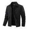 Large Size Cotton Jacket for Men, Lightweight, Business, Casual, Loose, Windproof, Waterproof, Loose Collar
