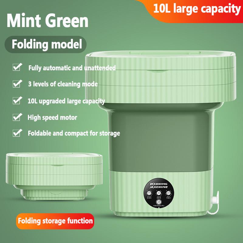 Портативная стиральная машина, складной барабан, складная стиральная машина большой вместимости для одежды, нижнего белья, носков, квартир и путешествий
