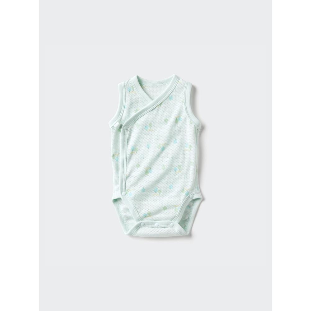 Uniqlo Japan Cotton Mesh Bodysuit Sleeveless