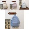 Cotton School Bag With Waterproof Feature And Grid Pattern For Teens And Adults