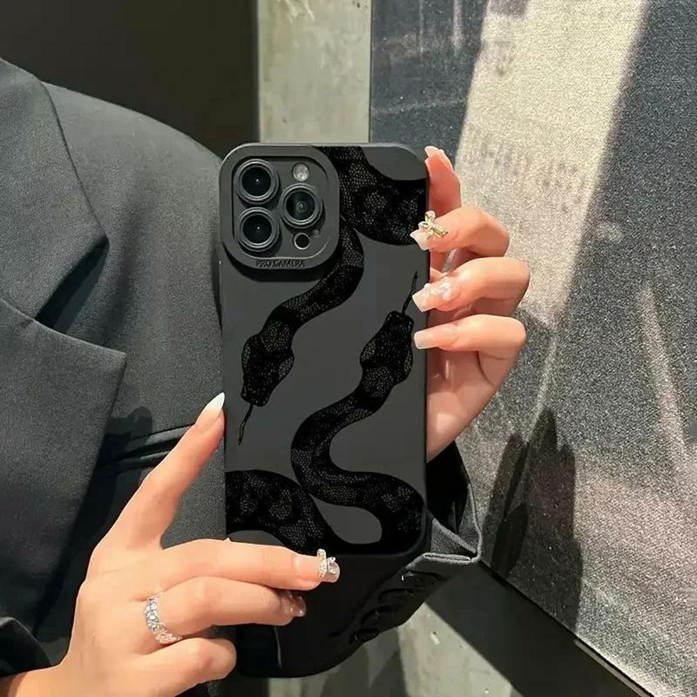 For iPhone 13 Pro Max Case Snake Pattern TPU Phone Cover