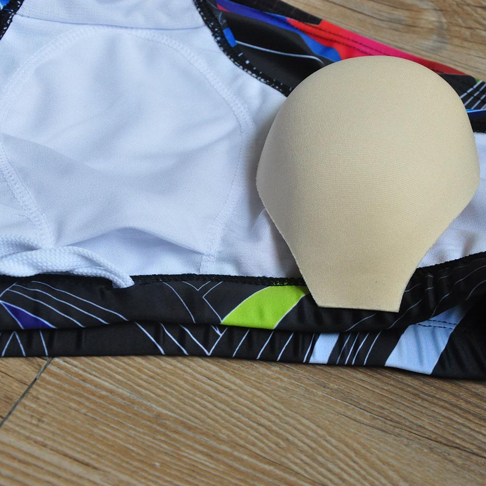 Men's Swim Brief Fashion Print Bikini Shorts with Removeable Pad Swimwear
