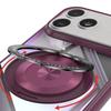 Coque de Protection - BOOLING - pour iPhone 17 Pro Max - Hybride avec Anneau Rotatif Magnétique - Rouge