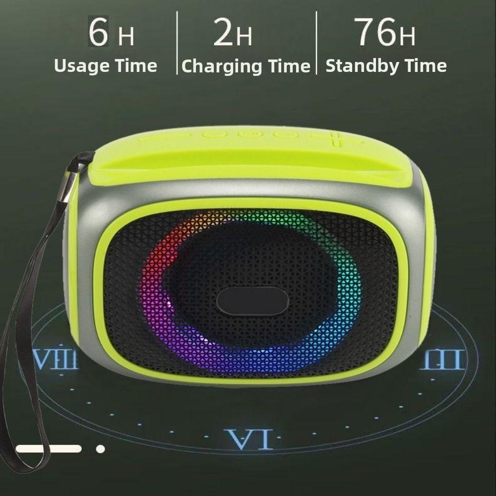 with Bass Wireless Phone Stand RGB Bluetooth Speaker Outdoor Computer Mobile Movies Speaker