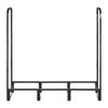 Firewood Rack with Waterproof Cover, 1.22m Outdoor Firewood Holder, 1/4 Cord Storage Metal Log Holder, 400lb Max Weight Capacity, Top Covered,