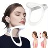 1pc Ergonomic Neck Brace | Adjustable Support for Office/Screen Use - Breathable Posture Corrector with Shoulder Alignment,White