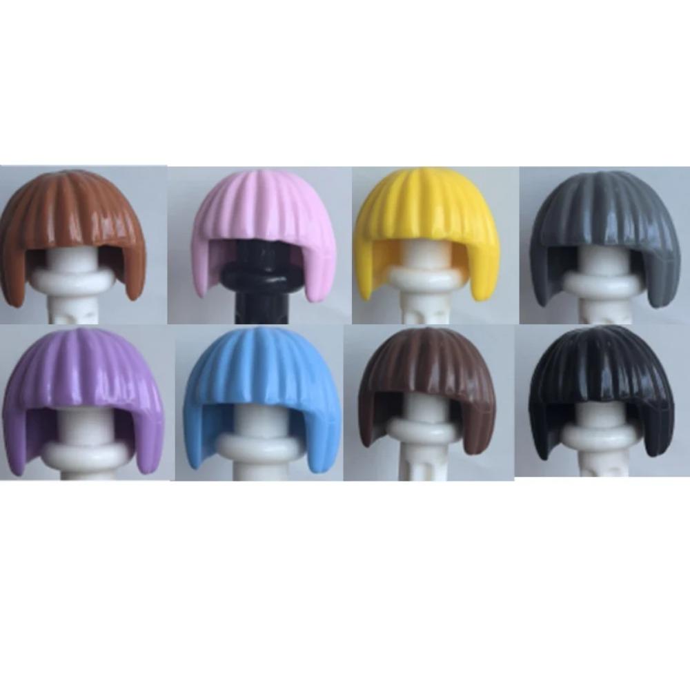 City Building Blocks Body Character Clothing Accessories Helmet Hat Colorful Hair Hairstyle Mini Brick Compatible Toy Gift X040