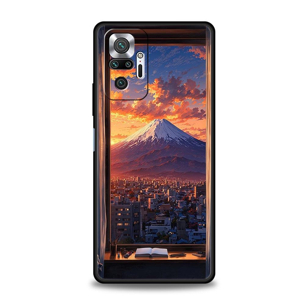 Чехол для телефона серии «Пейзажи Японии» для Xiaomi Redmi Note 14 13 12 Pro Plus 5G 9S 9 10 11 4G 14C 13C 12C 10C 9C 9A