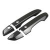 For Honda Civic 16-20 Exterior Door Outer Handle Cover Trim Carbon Fiber Black