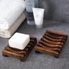 Natural Bamboo Soap Holder Wooden Bathroom Soap Storage Rack Prevent Mildew Soap Draining Box Organizers Bathroom Accessories