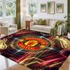 Manchester United Design Crystal Velvet Rug Soft Decorative Mat for Bedroom Entrance