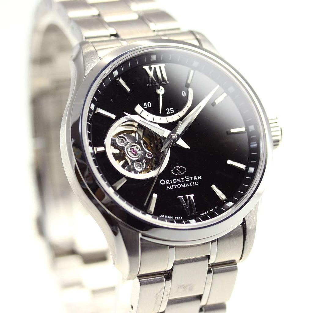 ORIENTSTAR Contemporary Полускелетон часы с индикатором запаса хода [ORIENTSTAR] 50-часовой запас хода, 2-летняя гарантия производителя, RK-AT0001B, Мужские
