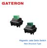 Магнитный переключатель Gateron Magnetic Jade Delta Линейный HIFI Для Магнитной Механической Игровой Клавиатуры Легкий 33г Темный 38г POM Ультрастабильный Шток