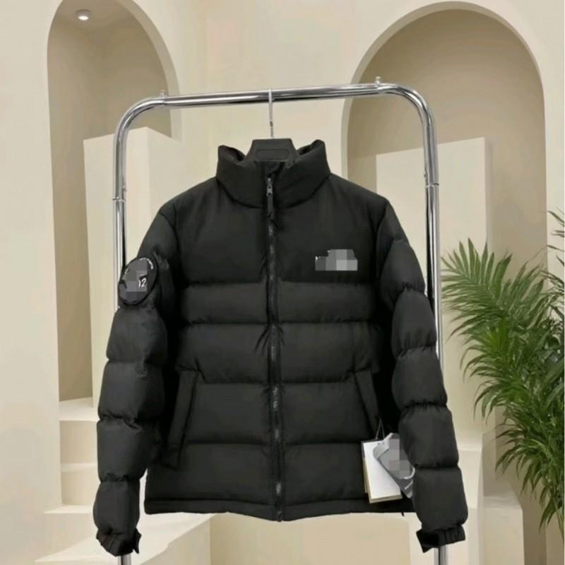 Mens Womens 90% White Duck Down Puffer Jacket With Embroidered Sleeve Patch Warm Winter Coat Daily Wear