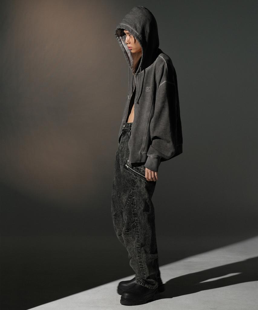 GRAILZ Dart Fit Zipper Denim [Brown]