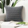 Velvet Texture Corduroy Pillowcase Striped Design Throw Pillow Cushion Cover  Living Room