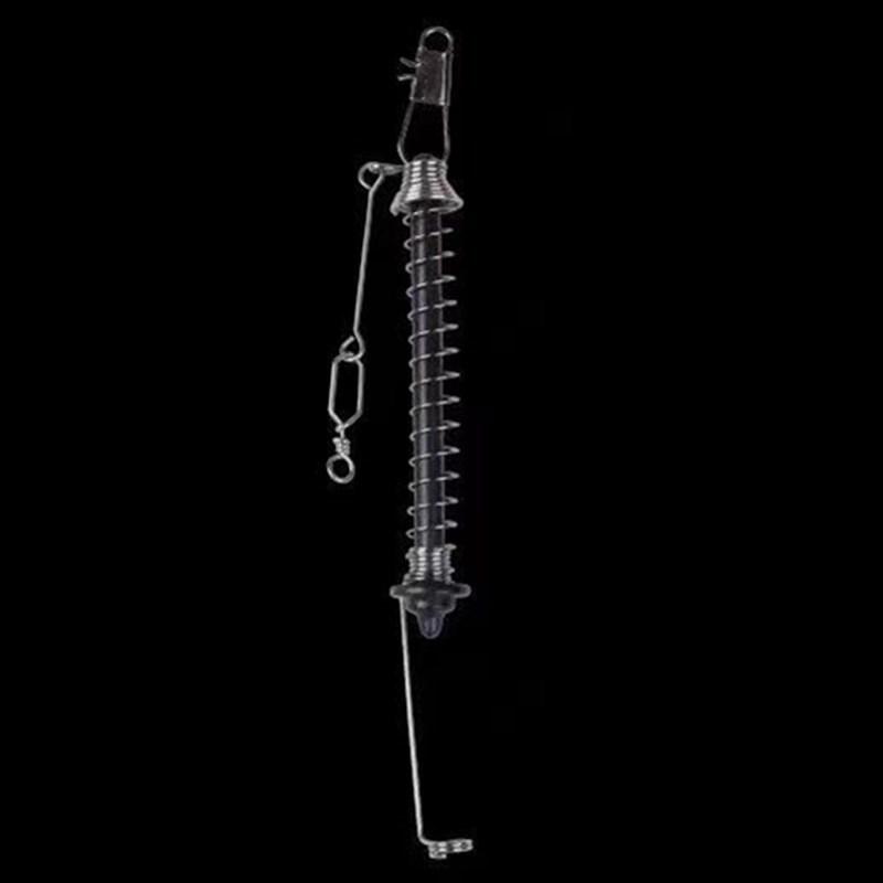 1pc Stainless Steel Spring Fishhook Bait Catch Automatic Fishing Hook Ejection Catapult Full Speed Fishing Accessories