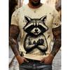 Men's 3D Animal Printed T-shirt