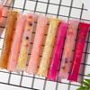 100 шт. DIY пакеты для мороженого с воронкой, zip-застежкой, пищевой ПП, формы для ледяных эскимо, легкое наполнение, пакеты для заморозки молочных коктейлей, для сока, йогурта, смузи