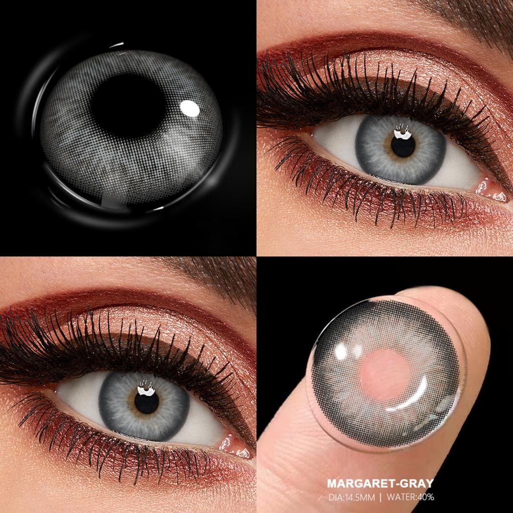 FUNSACHY НОВЫЕ 1 пара зеленых контактных линз для глаз Натуральные цветные линзы Цветные глаза Синие линзы Косметические серые зрачки Ежегодно