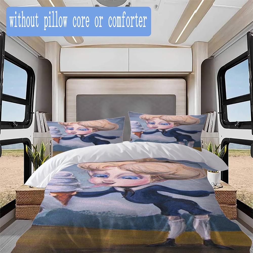 The Boring Blue Boy Pattern Bedding,Quilt Set Quilt Cover Pillowcase Home Birthday Gift (1*duvet cover+2*pillowcase,without core)SSJT0917533