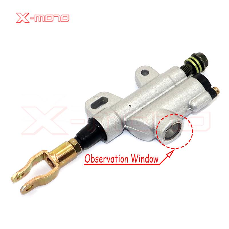 New Motorcycle Rear Hydraulic Brake Master Cylinder Pump For 50cc 70cc 110cc 125cc 150cc 250cc Thumpstar ATV Pit Pro Dirt Bike