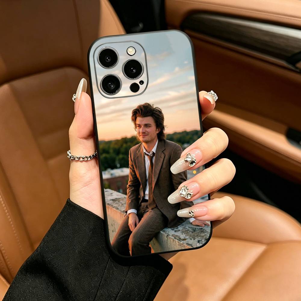 T-Trendy S-Steve H-Harrington Phone Case For iPhone 17,16,15,14,13,12,11 Pro Max,16Plus,XS Soft Black Cover