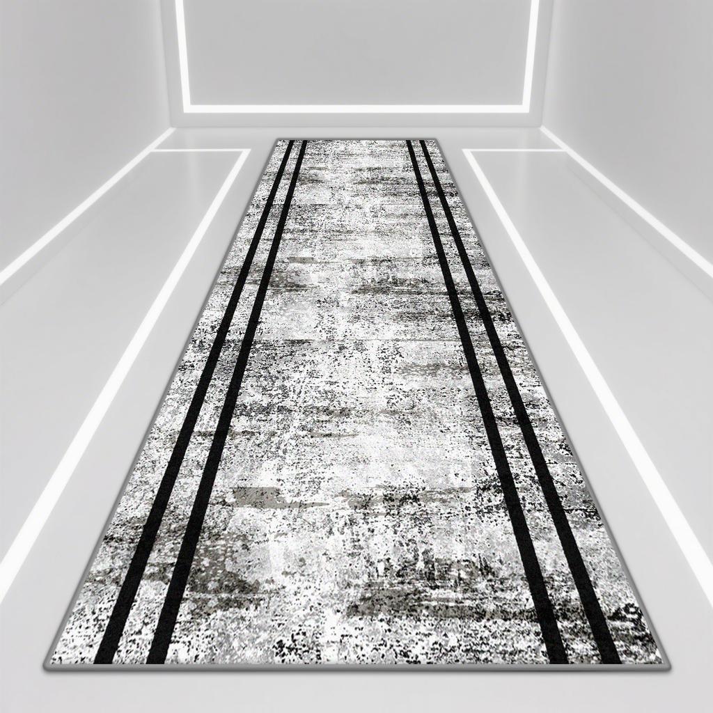 Modern Luxury Corridor Carpet Kitchen Decor Non-slip Runner Rugs Bathroom Passageway Entrance Door Mat Hotel Lobby Long Rug