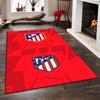 Red Rug with Atletico Madrid Logo Non-slip rug suitable for living room and bedroom sofas