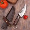 Handmade Steel Kitchen Chef Knives Slaughter Slicing Utility Knife Outdoor Camping Boning Knife Cutter