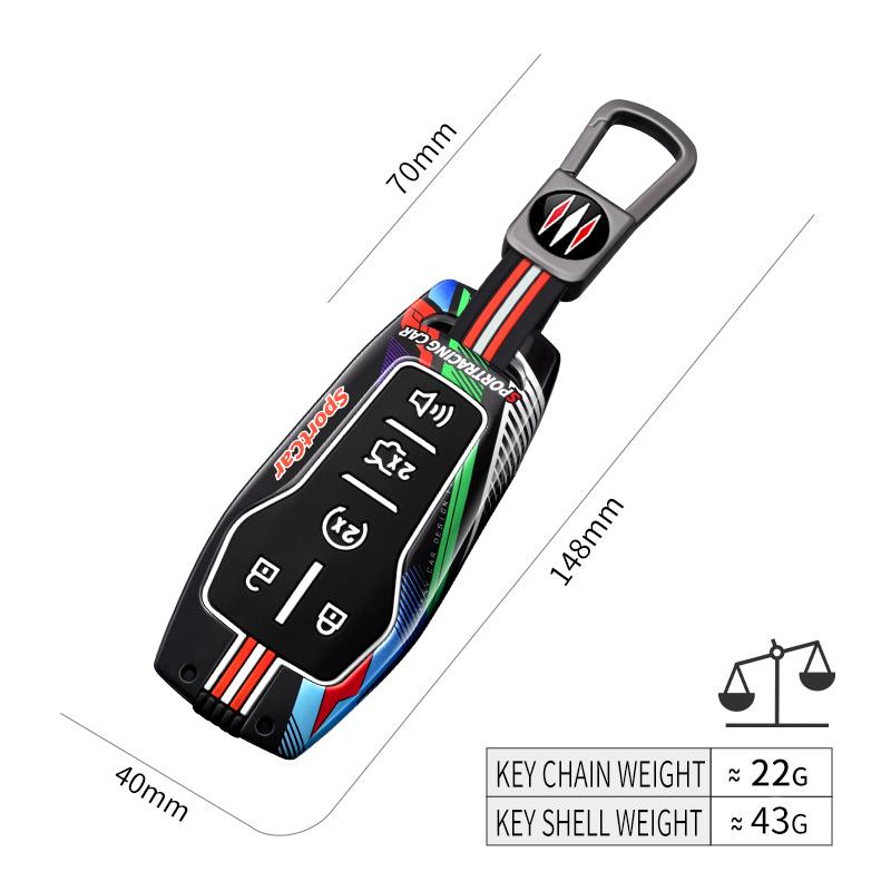 Interior Mouldings Zinc Alloy Car Key Case Cover Shell For Ford Fusion Mondeo Mustang F-150 Explorer Edge 2015 2016 2017 2018 Pr