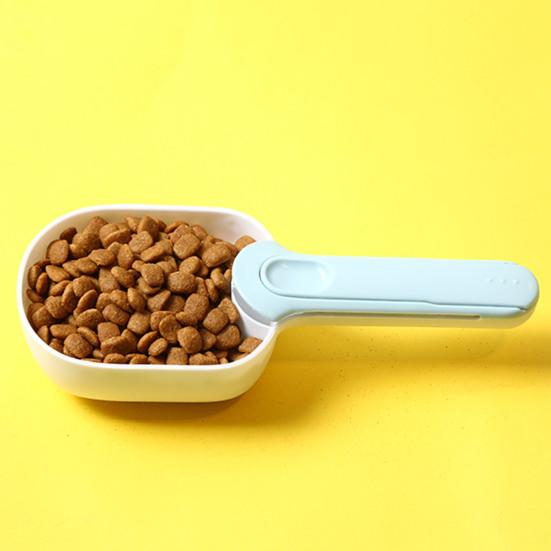Лопата для корма для собак Эргономичный дизайн Большая емкость Зажим для сумки из АБС-пластика Корм ​​для домашних животных