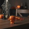 Vibrant Orange Halloween Figurine Resin Ghost Ornament Pumpkin Sculpture  Living Room