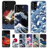 Чехол для телефона в японском стиле с рисунком волн для Samsung Galaxy A16 A15 A14 A13 A56 A55 A54 A53 A36 A35 A34 A33 A26 A25 A24 A23 A05S A14 A