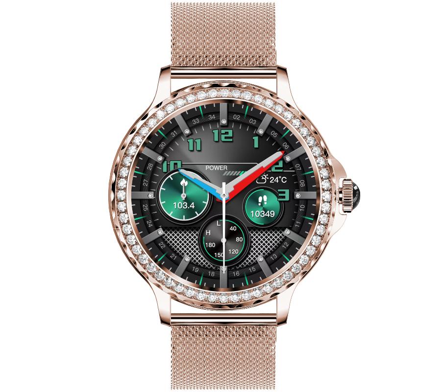 Smartwatch Rubicon Rncf19 Różowe Złoto