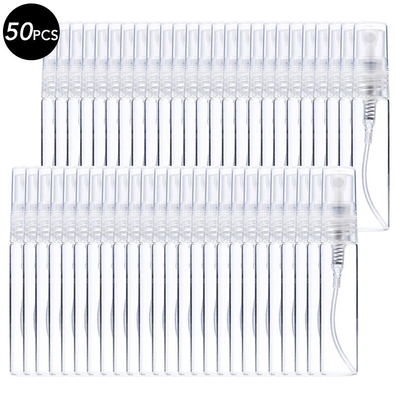 5/10/20/30/50Pcs Mini Spray Bottle Empty Perfume Atomiser Clear Perfume Bottle 3ML 5ML 10ML Refillable Portable Sample Tool 7