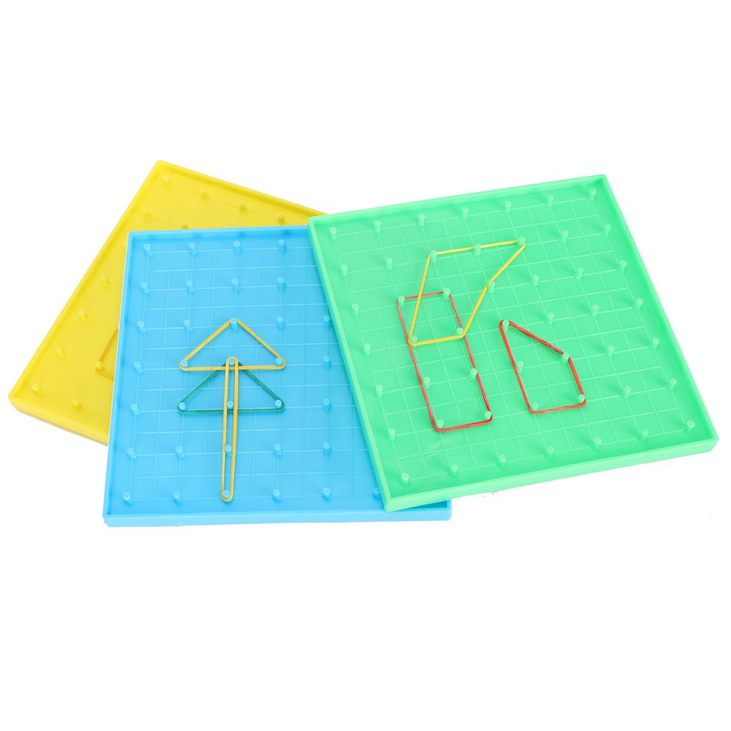 3 шт. Игрушечная доска с гвоздями, цветная доска с резинкой, детские ранние развивающие головоломки