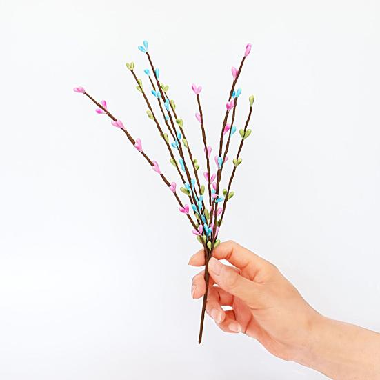 Искусственные растения, привлекательные заусенцы, долговечные стебли искусственных цветов, украшение для пасхальной вечеринки для дома