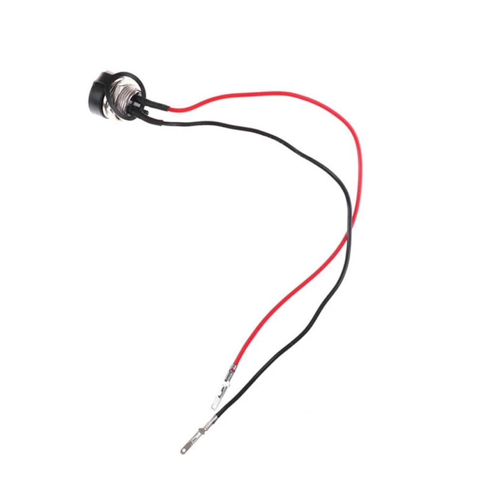Bicycle Three-hole Round Head 24V 36V Charging Port Jack Socket Inline Connector Battery Charging