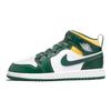 Кроссовки Air Jordan 1 Mid PS Sonics Kids White Noble-Green Pollen 640734-371