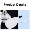 LED Mini Ceiling Fan E27 Base/USB Modern LED Ceiling Fan Hose Extender Light Bulb Fan with Socket for Bedroom Living Room