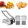 Potato Cutter Efficient Fruit And Vegetable Chopper Manual Food Chopper with 2 Blades Multifunctional Kitchen Fries Machine