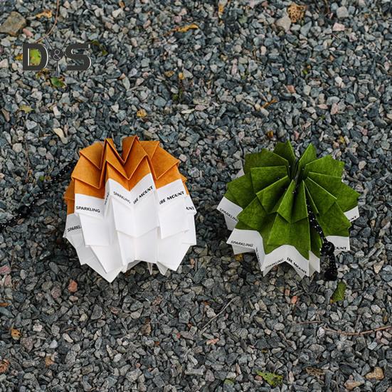 Абажур из сосновой шишки с регулируемой веревкой, складной, водонепроницаемый, для кемпинга, с кнопкой, подвесной фонарь, украшение