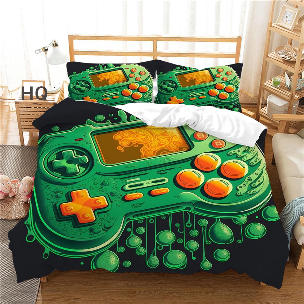 3D игровая консоль с принтом, покрывала для подростков, двойной размер, пододеяльник, роскошный мягкий высококлассный декор для спальни