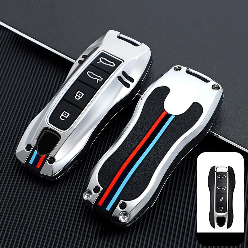 Чехол для ключа для Porsche Держатель ключа Чехол для ключа Защита ключа Чехол для смарт-ключа для Porsche новый 911 Carrera Taycan Macan новый Panamera Cayenne Panamera Ca