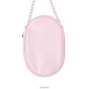 Z25326 Плюшевая косметичка Esther Bunny, Большая, Розовая, с Жемчужным Ремешком и Подвеской в Форме Сердца, 19см x 12.5см x 6см, 99г (Внутренний рынок Японии)